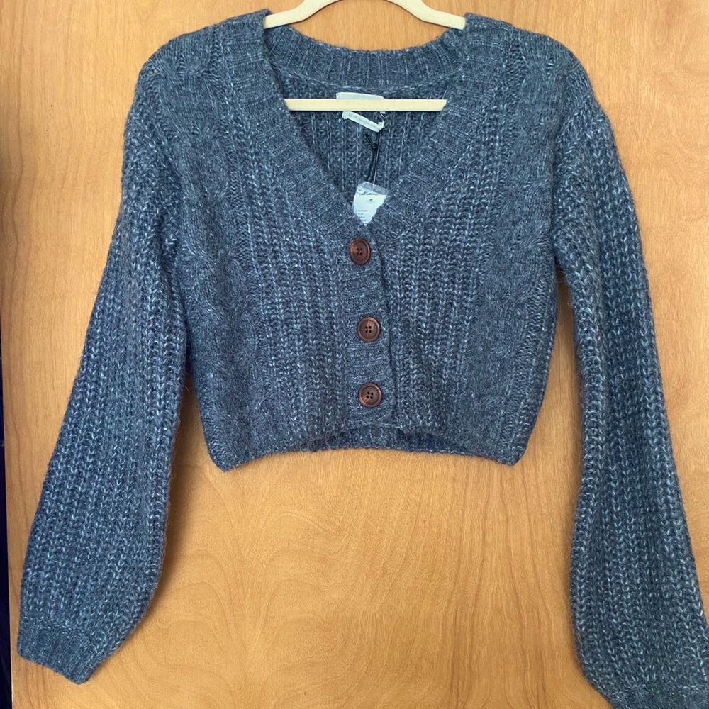 Urban Outfitters cropped grey sweater